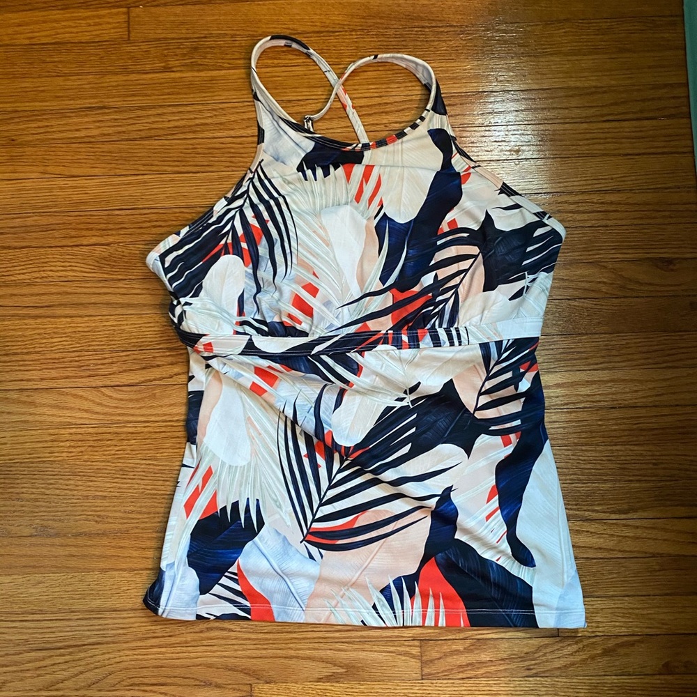 Floral Athleta Tankini Swim Top